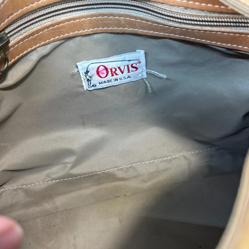 Vintage ORVIS Green and Brown Women's Bag